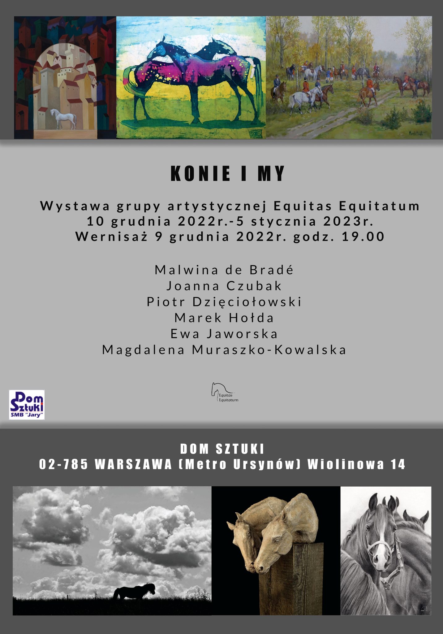 Featured image for “„Konie i my” – wystawa Grupy Artystycznej Equitas Equitatum.”